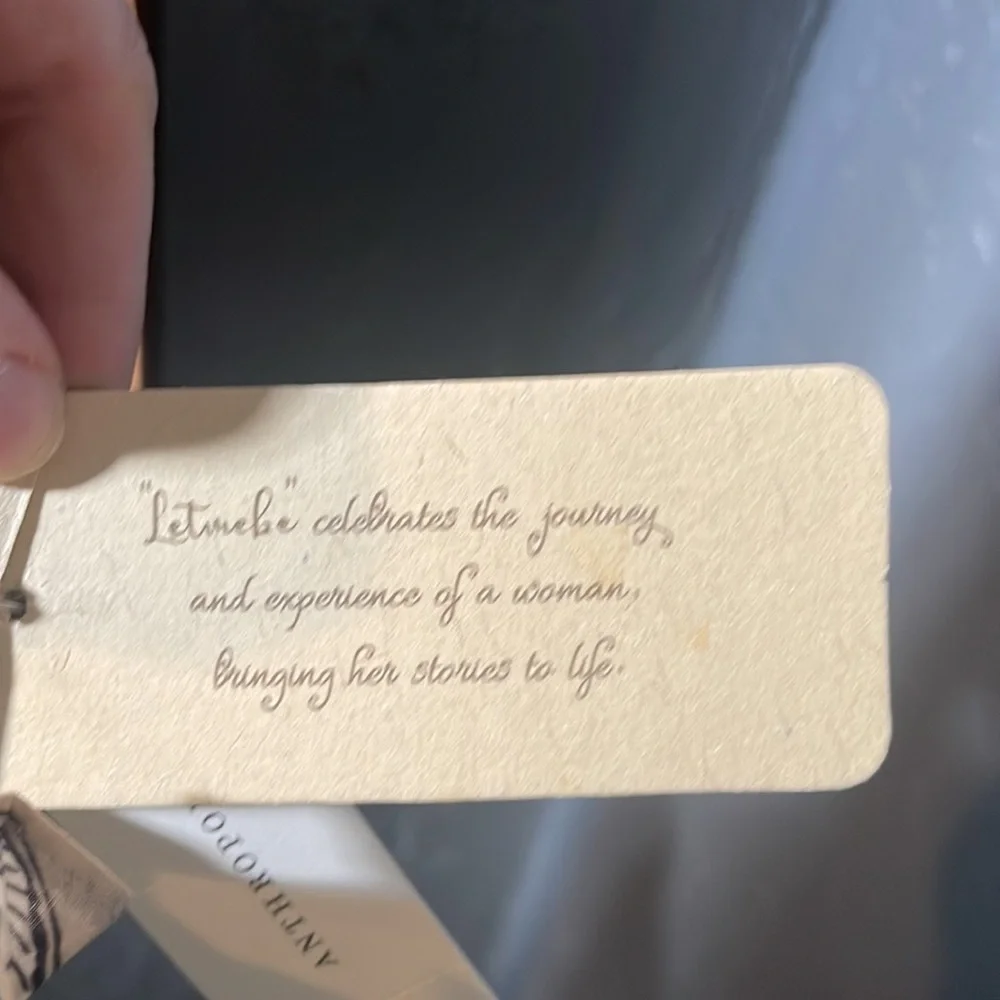 Let Me Be By Anthropologie NWT SZ 14 Babydoll Dress w Koi Fish/Floral Print - Picture 9 of 11